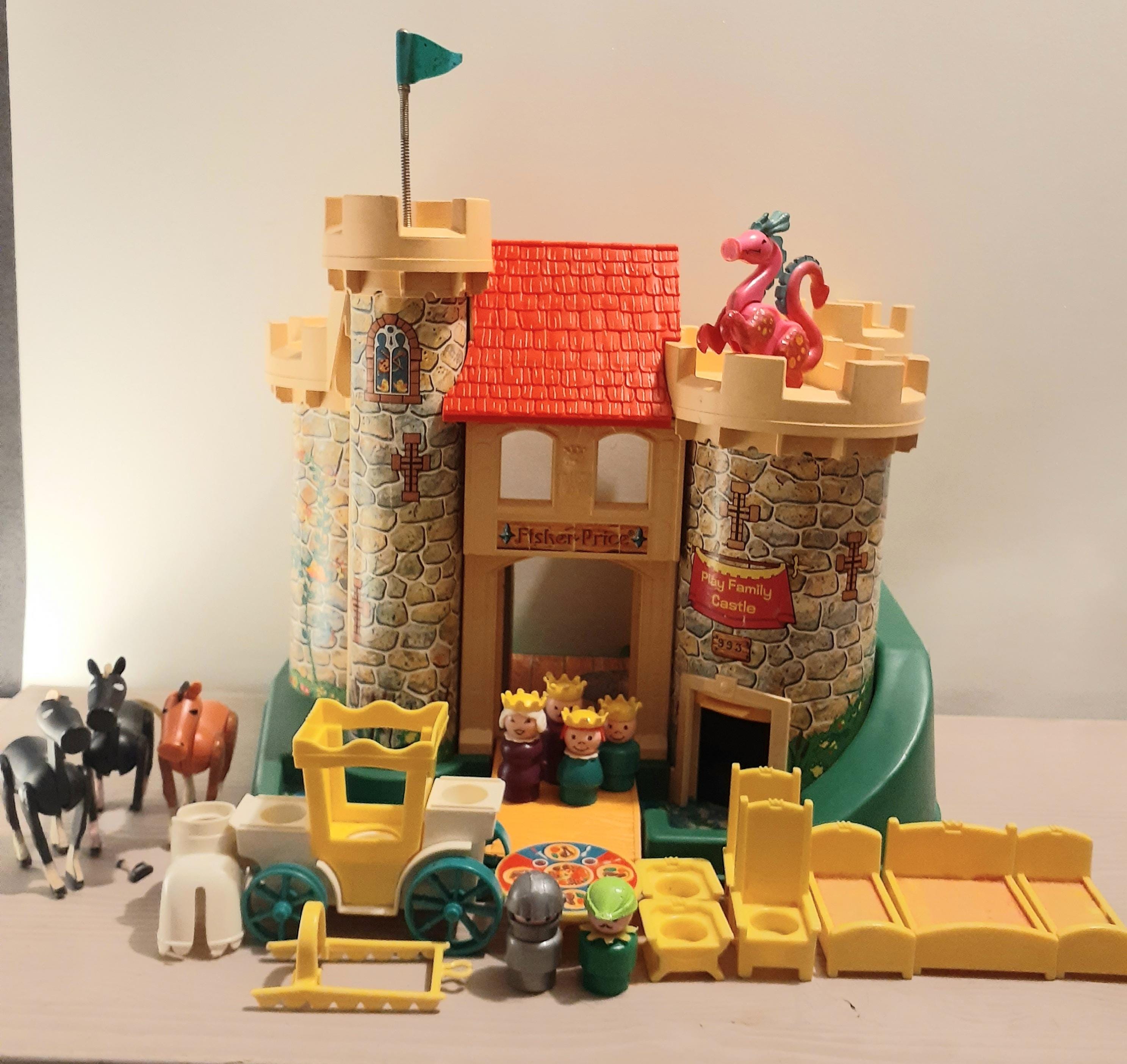 Fisher Price 90s Castle Playset Fisher Price Castle 1994 VTG