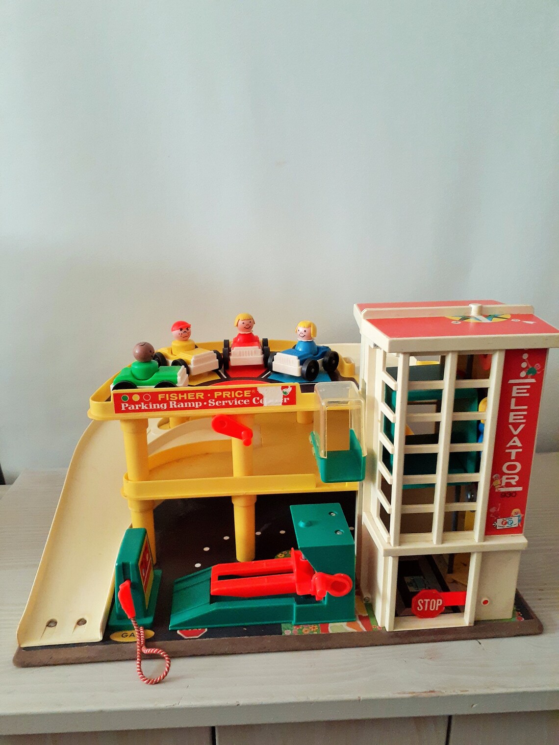 Vintage Fisher Price Garage Set Complete with Box Etsy