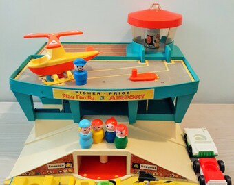 Invalidez Adular Gruñón Vintage Fisher Price Airport - Etsy Sweden