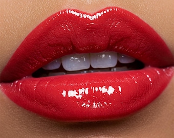 Two Dozen Roses Lip Gloss: Red lip gloss,smooth lip gloss, shiny lip gloss, long-lasting lip gloss, nourishing lip gloss, nonstick lip gloss
