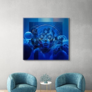 A Blue Feeling  Poster  Luxurious Art Print on Matte Archival Paper  Perfect Gift for Art Lovers