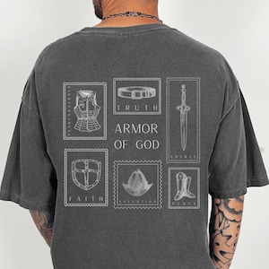 Armor of God Shirt for Men Christian Tshirt Bible Verse T-shirt Adult Baptism Gift for Christian Dad Father&#39;s Day Gift Jesus Tee Religious