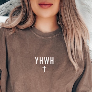 Comfort Colors® YHWH Shirt, Yahweh Exodus 3:15, Bible Verse Shirt, Hebrew name of God, Christian Shirt, Inspirational Clothing, YHWH Breathe