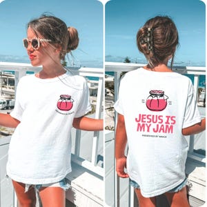 Jesus Is My Jam, maglietta cristiana, regalo cristiano Comfort Colors®, maglietta di GESÙ Cristo, regalo per cristiani, maglietta divertente di Gesù, maglietta per mamme cristiane