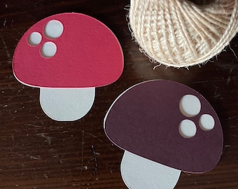 Mushroom Die Cuts - set of 4
