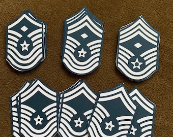 USAF enlisted stripes cutouts- set of 5