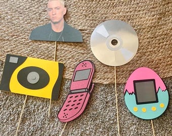 Y2K  Themed Photo Props - set of 5