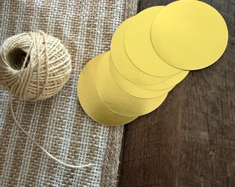 Bundle of gold foil circles