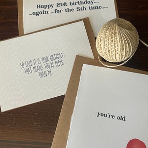 Cartes de devis HBD - lot de 3