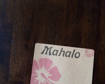Hibiscus mahalo cards- set of 10