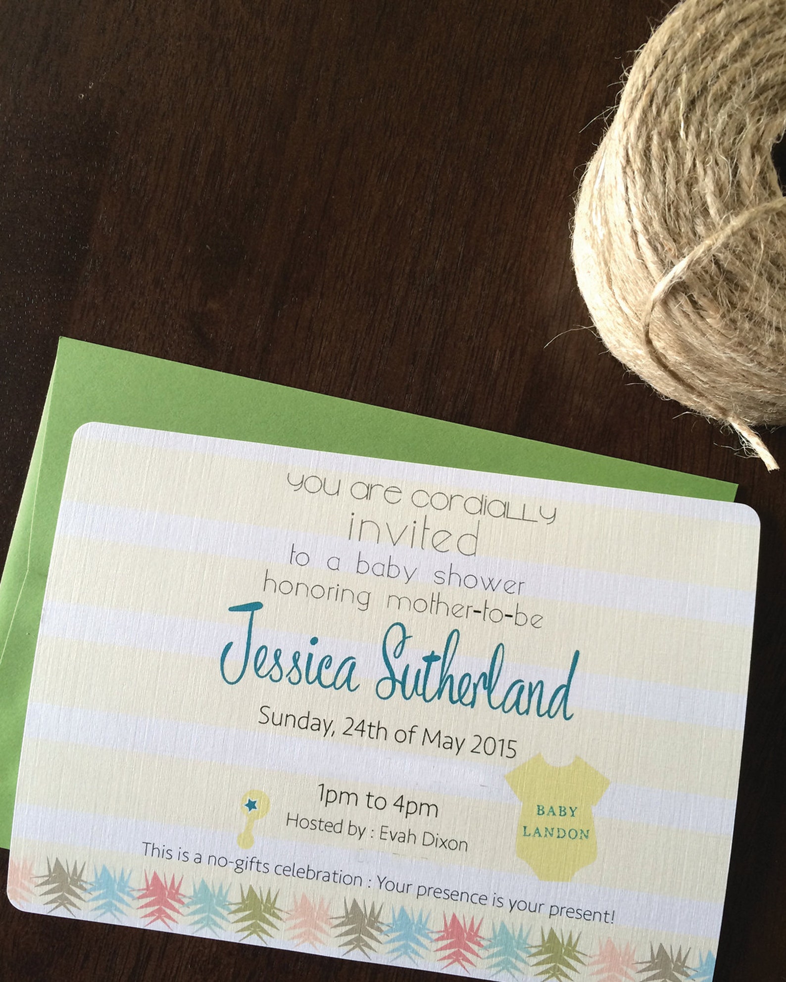 Unisex Baby Shower Invitations Set of 12 Etsy