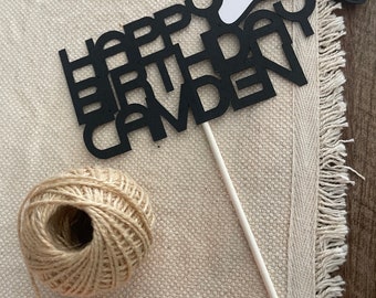 Personalized Gamer Cake Topper