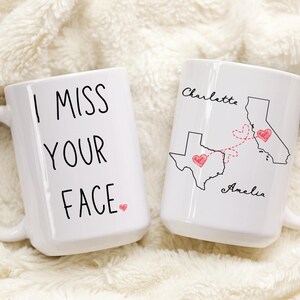 Bester Freund Geschenk, Nie zu weit, um Kaffee zusammen zu haben, Wunsch, wir lebten näher Becher, Schwester Geburtstagsgeschenk, vermisst Sie Geschenk, das weggeschenk geht