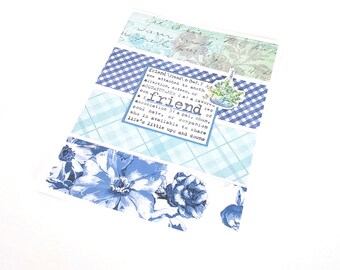 Friendship Greeting Card with Hanging Plant - Friend/Any Occasion Greeting Card