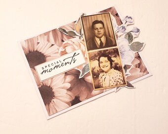 Any Occasion Greeting Card/Vintage Photo Booth Couple - Special Moments/Wedding Card/Anniversary Card/Engagement Card/Special Occasion Card
