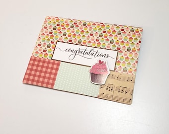 Cupcake Greeting Card for Special Occasion - Congratulations/Special Occasion Card/Cupcake Stationery/Any Occasion Notecard