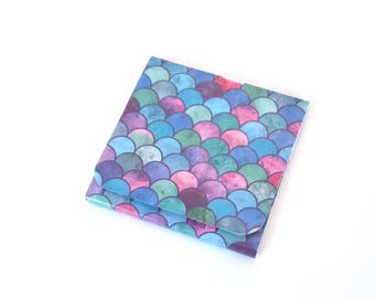 Mermaid Scales Sticky Notes Pad/Sticky Notes/Mermaid Scales Notepad/Mermaid Stationery/Mini Notepad