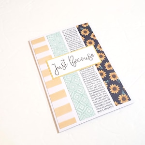 Any Occasion Greeting Card -Just Because/Thinking of You Card/Just Because Greeting Card/Patterned Notecard/Sunflower Greeting Card/Notecard
