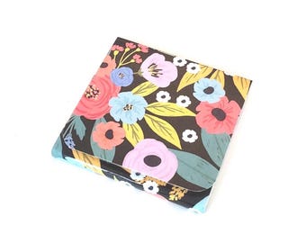 Floral Sticky Notes Pad/Sticky Notes Pad/Pocket Notepad/Bright Floral Notepad/Floral Notepad
