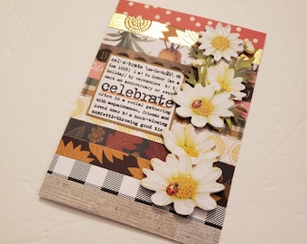 Daisy Note Card for Special Occasion - Celebrate/Any Occasion Greeting Card/Daisy and Ladybug Greeting Card/Anniversary Card/Wedding Card