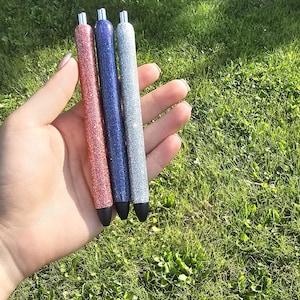 Solid glitter Pen | Glitter Pen | Create your own pen | Refillable Gel Pen