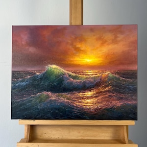 Golden Hour of the Heart, Oil on stretched canvas, 18x24 inches (46x61 cm)