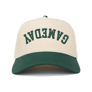 Game Day Hat Upside Down Two Tone Hat for Game Day Football Snapback Gift for Football Fan Trucker Hat for Football Tailgate Hat Unisex Hat