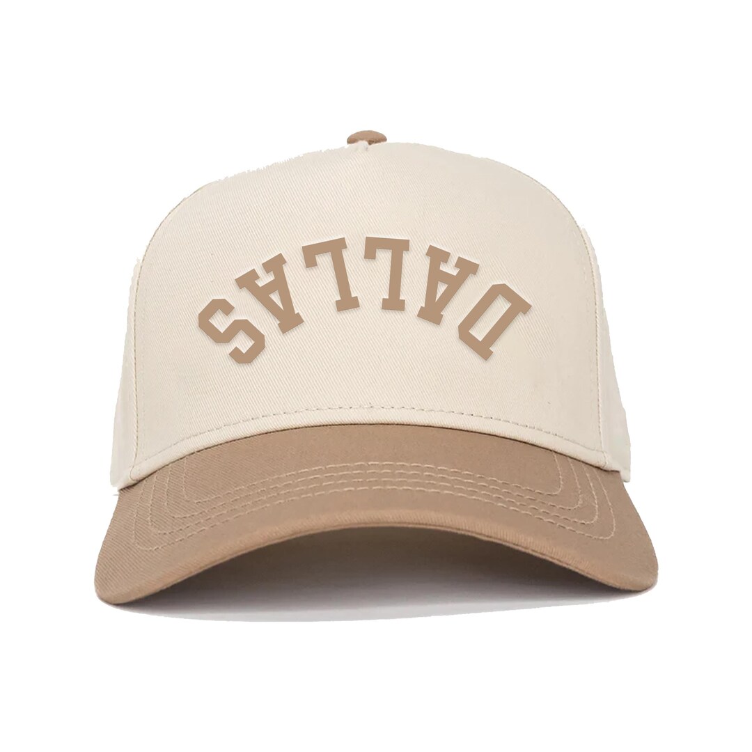 Inversion Cap UPSIDE DOWN DALLAS Snapback Hat, Embroidery Two Tone Dallas Upside Down ...