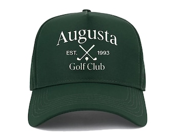 Augusta Golf Hat for Tournament Fan cap Gift for Golfer Hat Augusta Embroidered Golf Hat, Vintage Golf hat