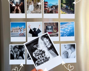 Regalo para el Día de la Madre, imán para nevera con foto, imanes retro Polaroid personalizados, regalo para mamá.
