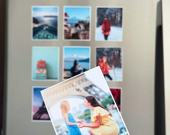 Imanes con foto para cumpleaños, regalos personalizados, tamaño billetera, imanes con foto personalizados, regalo único para el Día de la Madre.