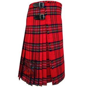 Handmade Royal Stewart Tartan Kilt: Traditional Scottish 8-Yard Kilt