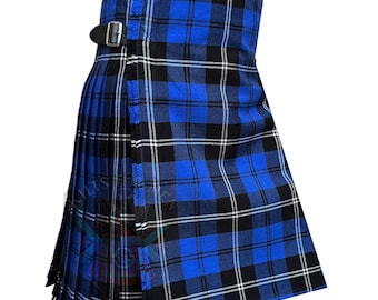Ramsay Blue Modern Tartan Kilt – Traditional Scottish 8-Yard Clan Heritage Kilt