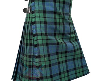 Clan Mackay Ancient Tartan Kilt For Men : Scottish Traditional Kilt Custom Made