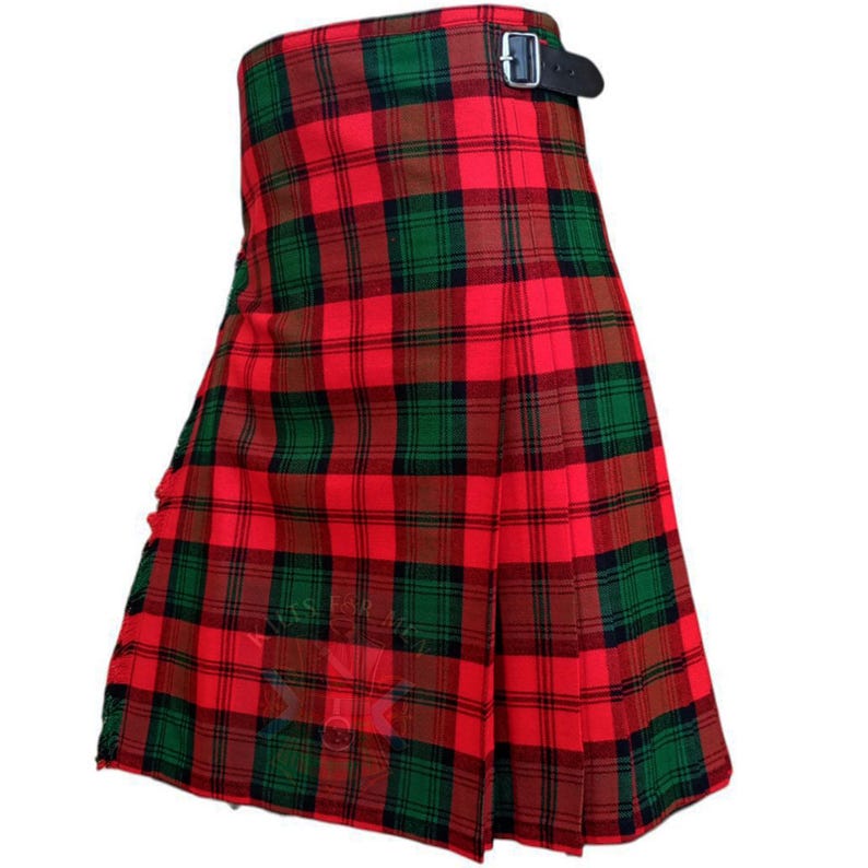 Clan Kerr Heavy Weight Brand New Stitched Kilt For Men Scottish Handmade Traditional Kilt-16-oz-Acrylic wool Tartan Kerr Kilt For Sale