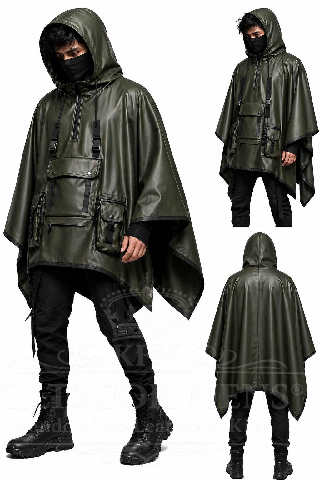 Leather Poncho - Etsy
