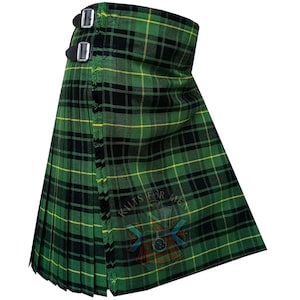 MacArthur Ancient Tartan Kilt: Handmade Scottish Highland Dress