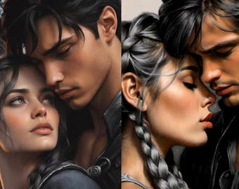 Violet and Xaden Fan Art Bundle | Wing Print Digital Download | Bookish Decor | Fantasy Book Art Print | Digital Download Set