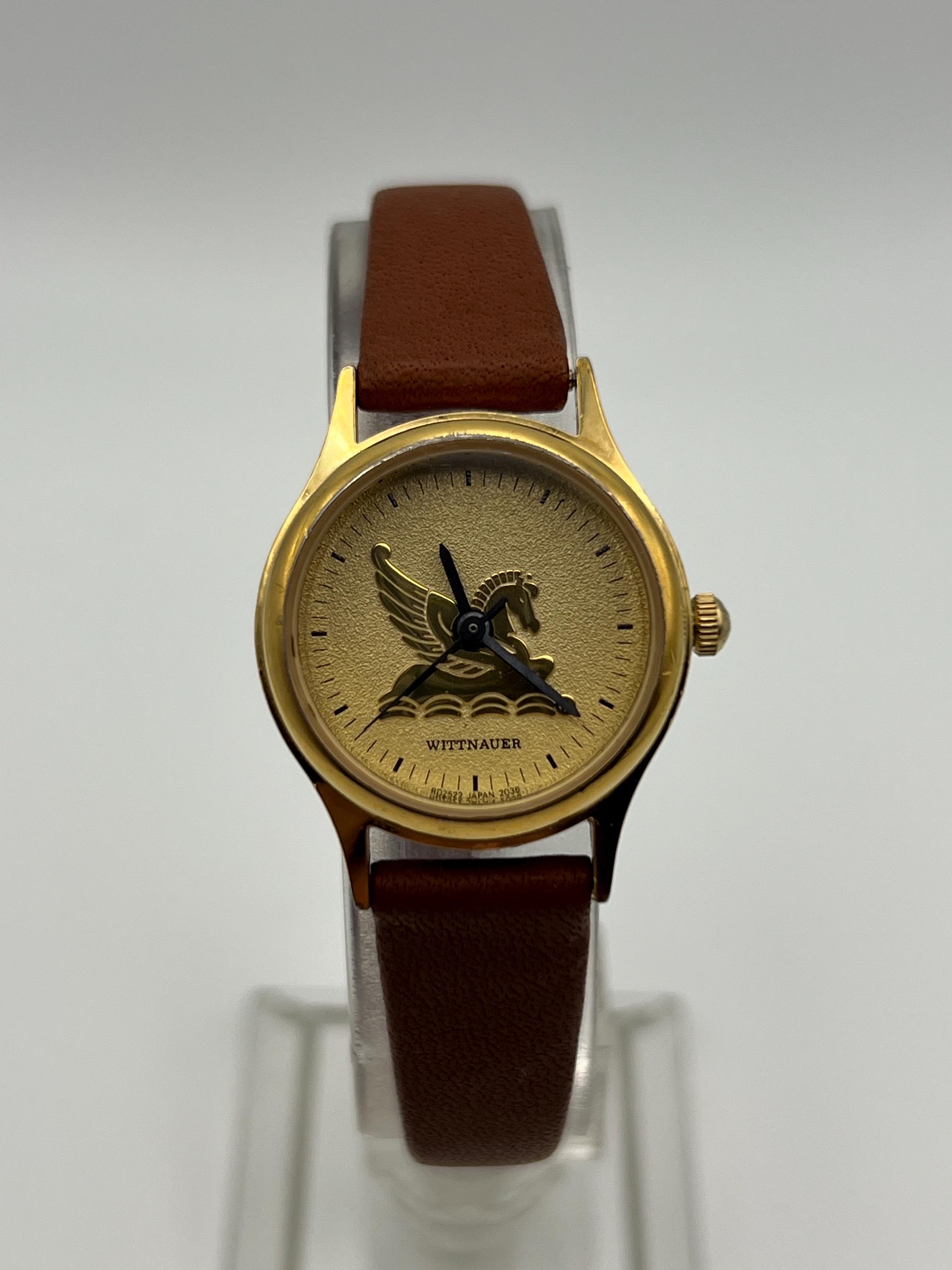 Wittnauer Pegasus Ladies Watch Gold Tone 24MM Quartz - New  display picture 1
