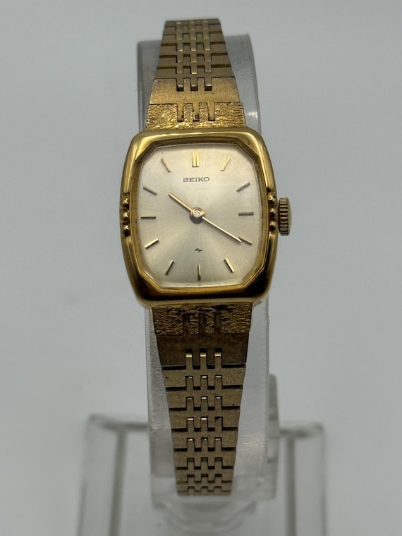 Vintage SEIKO Women's Mechanical Manual Wind 11-5259 Gold Tone Watch