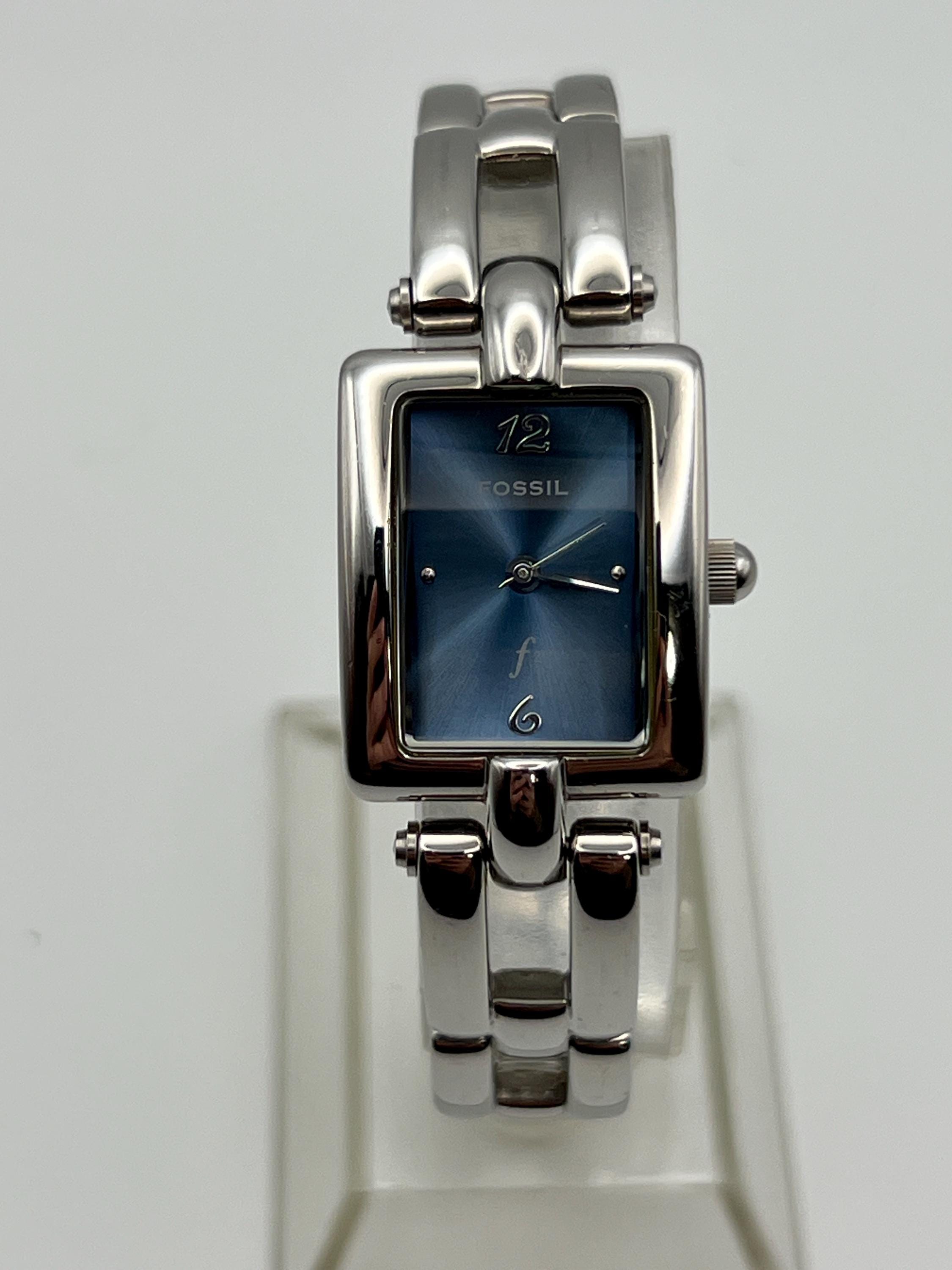 Vintage FOSSIL Womens Watch ES8956 - F2 BLUE DIAL - New  display picture 1