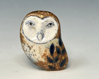 Owl brooch by Margaret Wozniak