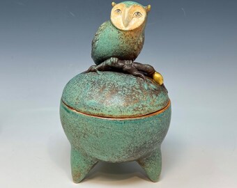 Owl container -  by Margaret Wozniak