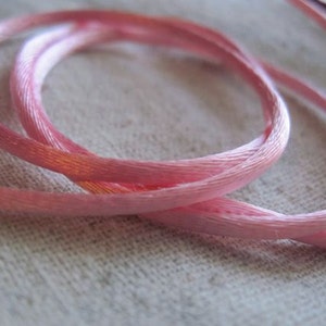 light PINK satin cording