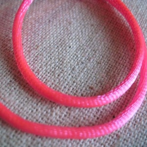 hot PINK satin cording