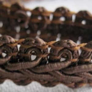 medium BROWN guimp scroll trim
