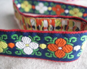 Happy FLOWERS on NAVY