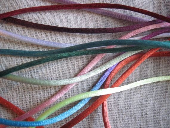 5 Yds,wine Cord,beading Cord,rattail Cord,rat Tail Cord,cola De
