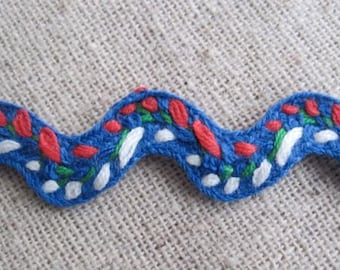 Sweet Stitched BLUE Rick Rack