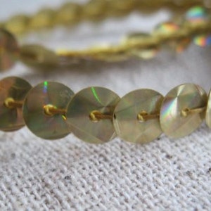 GOLD hologram single slung sequins